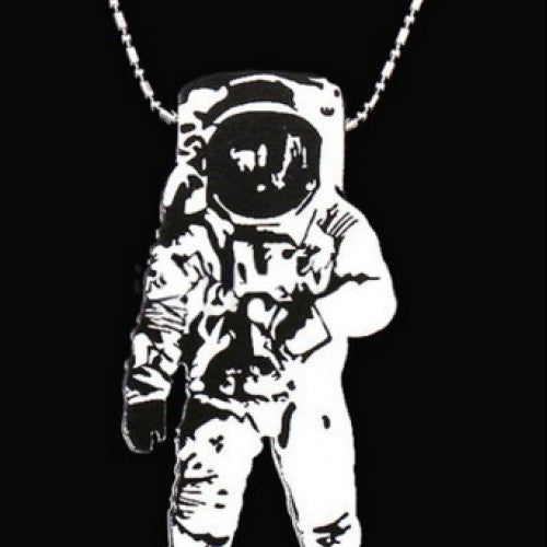 Astronaut Men Necklace Pendant Beads Long Chain Necklace astronomy Jewelry Gift For Me